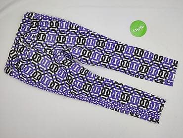 legginsy: Damskie spodnie z nadrukiem geometrycznym - Krój: dopasowany, rurki - — 3