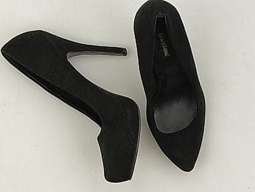 mule obuwie: Czarne czółenka na wysokim obcasie Graceland – damskie - Rozmiar: 37 — 1