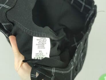 spodnie piżamowe w kratę damskie: Spodnie materiałowe damskie, rozmiar XL — 4