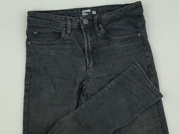 sinsay spodnie czarne z wysokim stanem: Sinsay, Jeans for men, size M — 1
