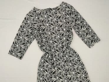 czarna sukienka z rozszerzanymi rękawami: Women`s dress, size S — 2