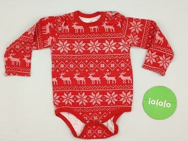 czerwony kombinezon dom z papieru: Body, So cute, 9-12 miesięcy, 
stan - Idealny — 2