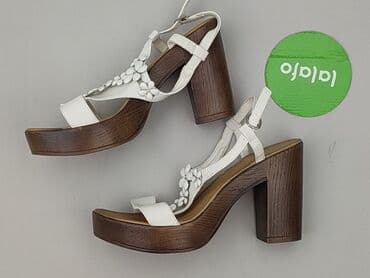 lasocki sandaly biale: Sandały damskie, rozmiar 40 — 3
