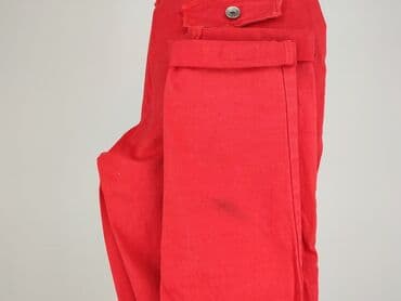 sukienka obcisła czerwona: Spodnie materiałowe damskie, L — 6