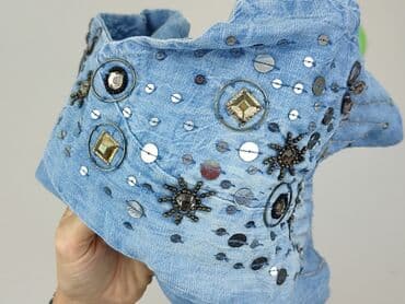 kamizelka jeansowa damska długa: Belika, Kamizelka damska, rozmiar M — 5