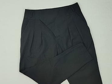czarne cargo pull and bear: Zara, Spodnie materiałowe damskie, rozmiar XS — 1
