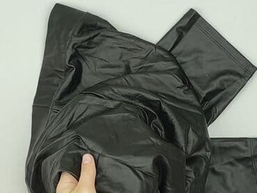 versace legginsy: Bershka, Legginsy Ze skóry ekologicznej damskie, rozmiar L — 6