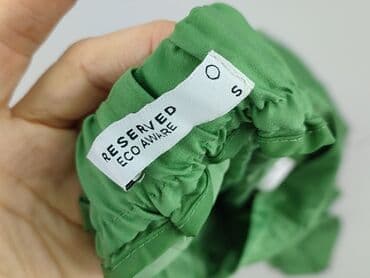 spodnica z eko skóry reserved: Spodnie materiałowe damskie, rozmiar S — 4