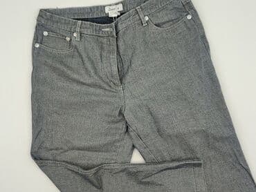 baggy grey jeans: Spodnie materiałowe damskie, rozmiar XL — 1