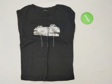 reserved czarne t shirty: Футболка жіноча, розмір M — 2