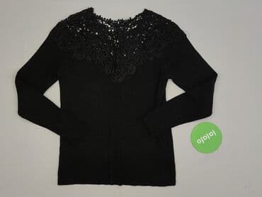 czarne bluzki dekolt v: Sweter damski, rozmiar S — 3