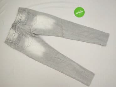 srebrne jeansy: Jeans for women, size S — 4