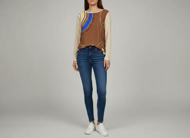 czekoladowa bluzki: Bluzka damska, rozmiar S — 7