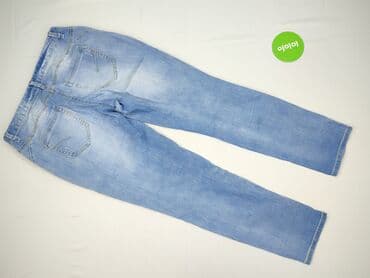 wide leg blue jeans: Jeansy damskie, rozmiar M — 3