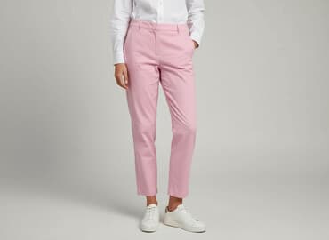 bluzka do różowych spodni: Zara, Material trousers for women, size S — 1