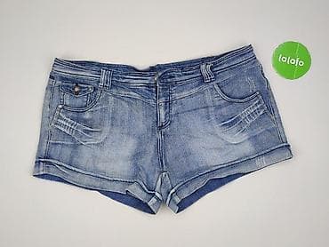 patchworkowe jeansy: Szorty damskie, rozmiar 3XL — 2