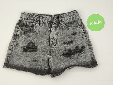spodnie z wysokim stanem dla niskich: PULL&BEAR, Szorty damskie, XS — 2