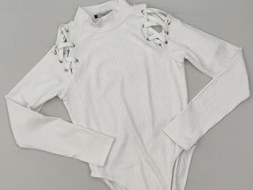 biale obcisla bluzki: Body damskie, M — 1