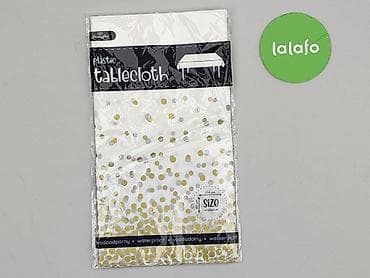 obrusy czerwone: Obrus 274 x 137, kolor - Biały, stan - Idealny — 2