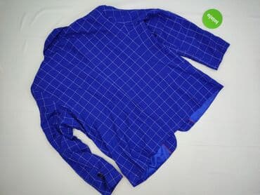 niebieska marynarka szare spodnie: Elegancki komplet, 5XL — 3