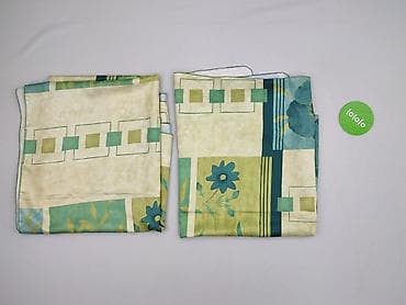 statuetki dla studentów: Komplet zasłon/zasłonek – 2 sztuki - Wzór: geometryczno‑kwiatowy — 3