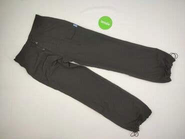Women: Material trousers for women, size XL (EU 42) — 2