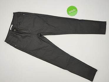 czarne cargo pull and bear: Jeansy damskie, rozmiar M — 3