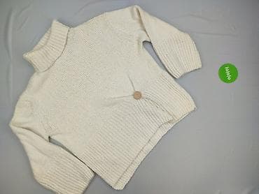 sweter oversize z golfem: Golf damski, rozmiar One size — 2