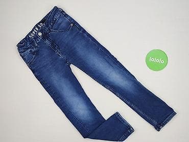 koszule windsor: Spodnie jeansowe, H&M, 9 lat, 128/134, stan - Idealny — 2