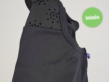 baleriny decathlon: Damski top sportowy / stanik treningowy - Kolor: czarny z fioletowymi — 4