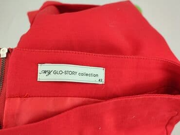 czerwone ołówkowe spódnice midi: Glo-Story, Spódnica damska, rozmiar XL — 5