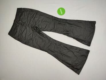 materiałowe spodnie z wysokim stanem lata 80: Spodnie materiałowe damskie, rozmiar L — 3