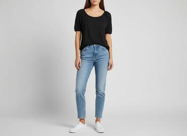 lniany t shirt damski: Reserved, T-shirt damski, rozmiar XS — 1