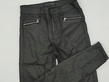 stradivarius cargo czarne: Stradivarius, Spodnie materiałowe damskie, rozmiar S — 1