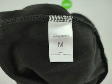 czarne legginsy push up legginsy podkreślające pośladki: Legginsy rozmiar M — 4