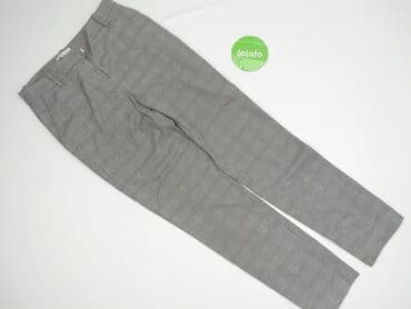 spodnie czerwone w kratę h m: H&M, Material trousers for women, size XS — 3