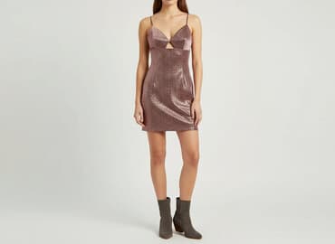 satynowe sukienki mini: H&M, Sukienka damska, rozmiar M — 7