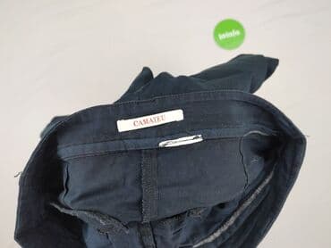 granatowe chinosy damskie: CAMAIEU, Spodnie materiałowe damskie, rozmiar XL — 4