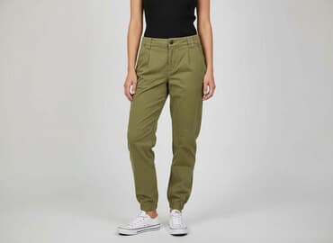 spodnie jogger damskie bershka: Bershka, Spodnie materiałowe damskie, rozmiar S — 7