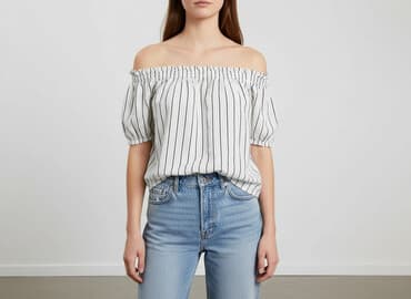 bluzka w paski pepco: Bershka, Bluzka damska, rozmiar S — 7