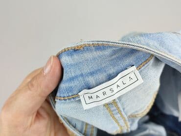 spodenki jeansowe z wysokim stanem pull and bear: Szorty damskie, rozmiar S — 4