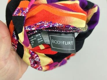 top z piórami czarny: Bodyflirt, Golf damski, S — 4