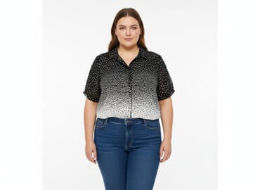 modne bluzki z bufiastymi rękawami: Bluzka damska, rozmiar 4XL — 6