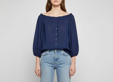 bluzka z odkrytym ramieniem allegro: H&M, Bluzka damska, rozmiar M — 7