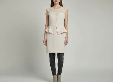 sukienki na wesele z baskinką: Women`s dress, size S — 1