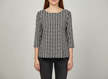 ubrania w pepitkę: Bluzka damska, rozmiar S — 1
