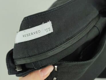 reserved sukienki czerwone: Reserved, Spodnie materiałowe damskie, rozmiar M — 4