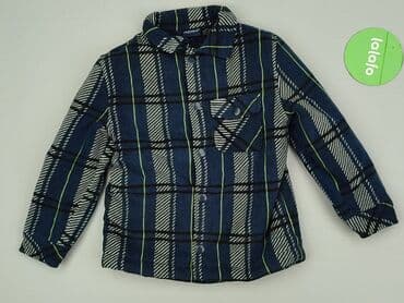 koszula polska marka: Koszula 3-4 lat, stan - Bardzo dobry, wzór - Kratka, kolor - Niebieski — 2