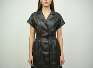 koszula damska z eko skóry: Women`s dress, size XS — 1