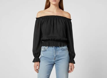 bluzka z aplikacją hm: H&M, Bluzka damska, rozmiar M — 1